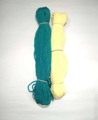 CHL MACRAME SET OF 2 COLOR cream and sea green