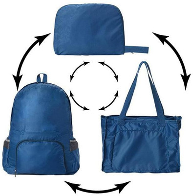 

Boldnyoung Backpack Transfer to Shoulder Bag,Travel Bag, Cosmetic Bag Waterproof Multipurpose Bag(Blue, 15 L)