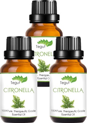 

Tegut Naturals Citronella Oil, 100% Pure, Natural & Undiluted (25 ml) (Pack of 3)(25 ml)