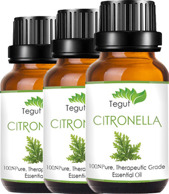 

Tegut Essential Pure Citronella Essential Oil- Cymbopogon Nardus (100% Pure and Natural Therapeutic Grade) (18 ml) (Pack of 3)(18 ml)