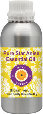 

Deve Herbes Pure Star Anise Essential Oil (lllicium verum) 100% Natural Therapeutic Grade Steam Distilled(630 ml)