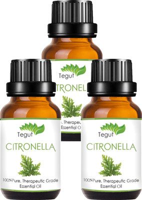 

Tegut Naturals Citronella Oil, 100% Pure, Natural & Undiluted (20 ml) (Pack of 3)(20 ml)