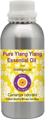

Deve Herbes Pure Ylang Ylang Essential Oil (Cananga odorata) 100% Natural Therapeutic Grade Steam Distilled(300 ml)