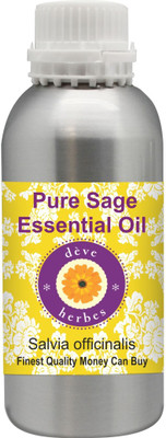 

Deve Herbes Pure Sage Essential Oil (Salvia officinalis) 100% Natural Therapeutic Grade Steam Distilled(300 ml)