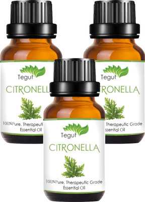 

Tegut Citronella Essential Oil Pure Natural & Therapeutic Grade For Aromatherapy, Skin, Acne & Hair care (18 ml) (Pack of 3)(18 ml)