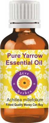 Deve Herbes Pure Yarrow Essential Oil (Achillea millefolium) 100% Natural Therapeutic Grade Steam Distilled(100 ml)