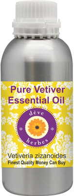 

Deve Herbes Pure Vetiver Essential Oil (Vetiveria zizanoides) 100% Natural Therapeutic Grade Steam Distilled(300 ml)