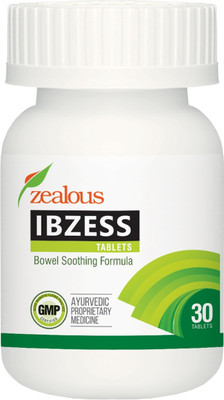 

zealous IBZESS, IBD, ulcerative colitis, stomach cramps, colic pain, belly discomfort, 30 tablets(15 g)