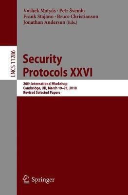 Security Protocols XXVI(English, Paperback, unknown)