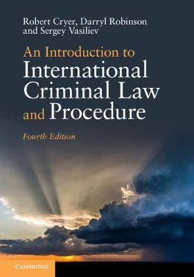 An Introduction to International Criminal Law and Procedure(English, Paperback, Cryer Robert)