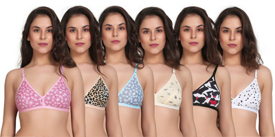 SK Dreams by SK Dreams SK Dreams Women Full Coverage Non Padded Bra(Multicolor)