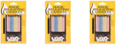

Magic Relighting Candle Magic Relighting candles Candle(Multicolor, Pack of 30)
