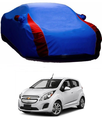 UDGHA Car Cover For Chevrolet Spark (With Mirror Pockets)(Multicolor)