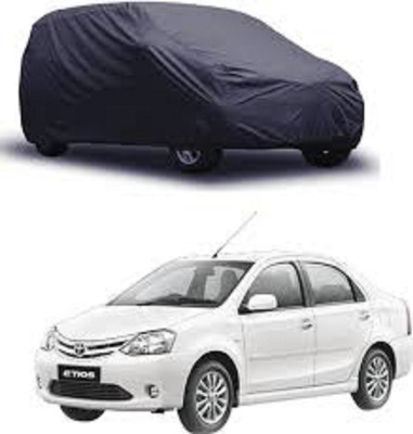 Gargi Traders Car Cover For Toyota Etios (With Mirror Pockets)(Grey)