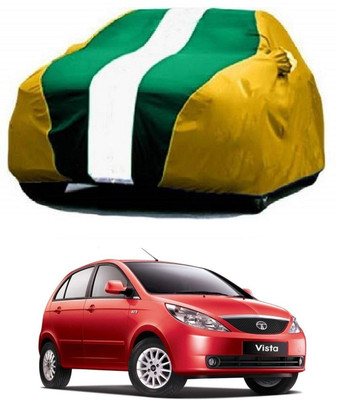 UDGHA Car Cover For Tata Vista Tech (With Mirror Pockets)(Multicolor)