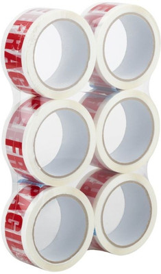 KRISHNA Single Sided Desktop Cello Tapes (Manual)(Set of 6, White, Red)