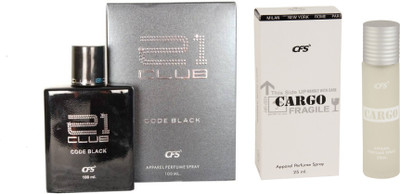 

CFS 21 Club Ice Water Perfume 100 Ml + Cargo White Perfume 25Ml(Set of 2)