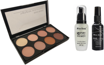 

Miss Boss HD STUDIO PROFESSIONAL PREP+SET (1 PRIMER 1 FIXER) 100ml and kb concealer kit combo(Set of 2)