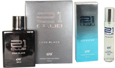 

CFS 21 Club Ice Water Perfume 100 Ml + 21 Club Ice Water Perfume 25Ml(Set of 2)