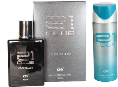 

CFS 21 Club Ice Water Perfume 100 Ml + 21 Ice Water Body Spray 200Ml(Set of 2)