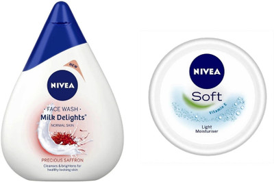 

Nivea Milk Delights Precious Saffron For Normal Skin & Soft Moisturizer(Set of 2)