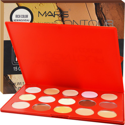 

Mars 15-Color Contour Palette-9566-01 Concealer(Multicolor)