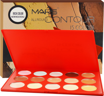

Mars 15-Color Contour Palette-9566-02 Concealer(Multicolor)