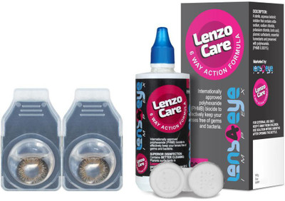 

LenzoCare Color Lenses With 100 ml Multipurpose Solution & Lens Case Monthly(-0.00, Colored Contact Lenses, Pack of 2)