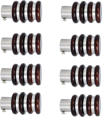 GROWNIX Brown Rod Rail Bracket Metal(Pack of 4)