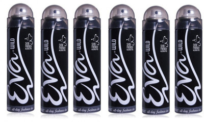 

EVA Wild Deodorant Spray for Women 125ML Each (Pack of 6) Deodorant Spray - For Women(750 ml, Pack of 6)