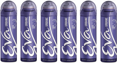 

EVA Urbane Deodorant Spray for Women 125ML Each (Pack of 6) Deodorant Spray - For Women(750 ml, Pack of 6)