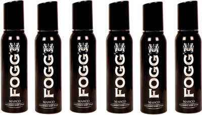 

Fogg Marco Fragrant Body Spray for Men 120ML Each (Pack of 6) Deodorant Spray - For Men(720 ml, Pack of 6)