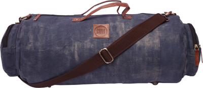 

Jhola Basta anvas Travel Duffel Bag(Blue, Brown)