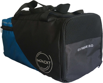 SNS IMPACKT Extreme 3.0 Duffel Gym Bag (Black Blue) Duffel Without Wheels