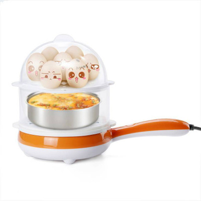 

CLOMANA Original 2 In 1 Double Layer Electric Non Stick Mini Egg Frying Pan Boiler Egg Cooker(14 Eggs)