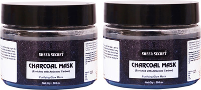 Sheer Secret CHARCOAL MASK (PACK OF 2)(600 ml)