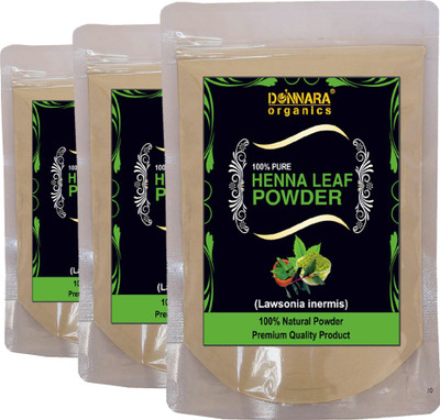 

Donnara Organics 100% Natural Henna Leaf Powder Combo pack of 3 pouches of 150 gms(450 gms)(450 g)