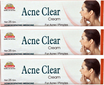 

WHEEZAL ACNE CLEAR CREAM-FOR ACNE AND PIMPLES(PACK OF 3)(75 g)