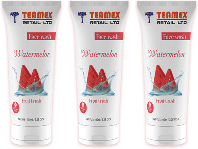 

Teamex Watermelon faceash fruit crush paraben free Face Wash(100 ml)