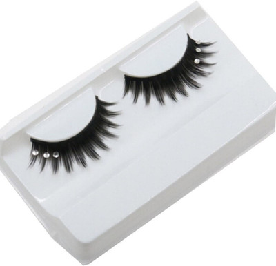 

P s retail Thick Stage Cross-Studded Bridal Makeup False Eyelashes (Color: Black)(Pack of 1)