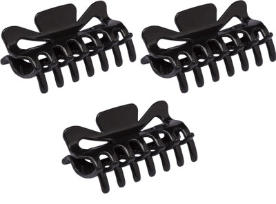 

Gansta 3 Pcs Black butter fly clip Hair Claw(Black)