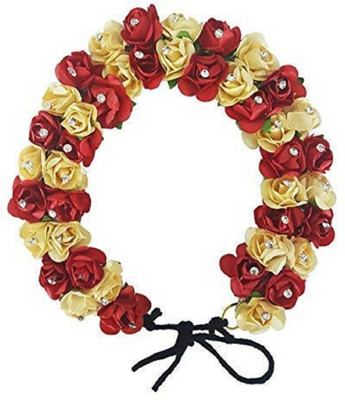 

VERBIER Paper Flower Rose Gajra For women and girls Hair Accessory Set(Multicolor)