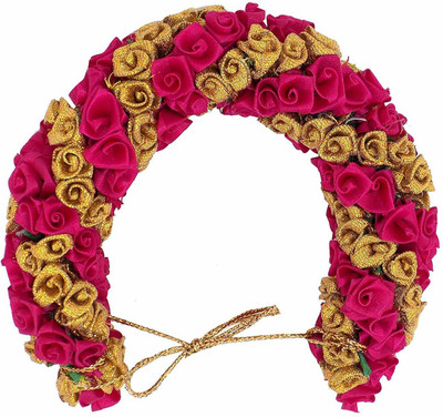 

VERBIER Stylish Fancy Flower Rose Gajra For Hair for women and bridal girls Hair Accessory Set(Multicolor)