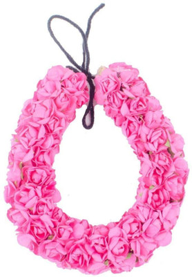 

Iyaan Latest Arrived Reusable Hair Bun Gajra For Girls And Women Hair Gajra Accessories Bun(Pink)