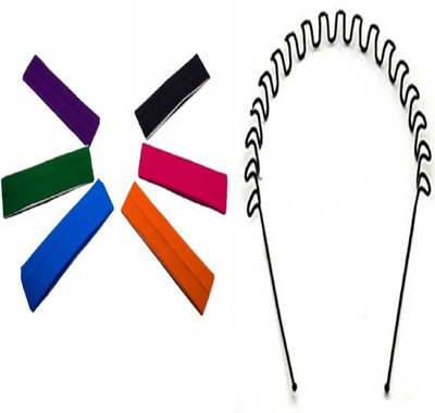 

shivnath enterprises hair cotton yoga,sports head band daily use for women and men[pack of 7pcs] Hair Band(Multicolor)