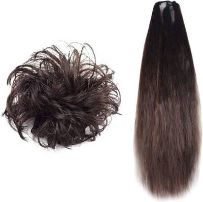 Maahal Stylish Hair Rubber Juda & Prandi (Brown) for Women / Girls Hair Accessory Set(Brown)