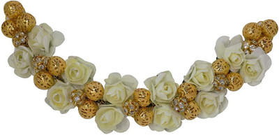 

VERBIER Hair Gajra For women Wedding hair accessories gajra Hair Accessory Set(White)
