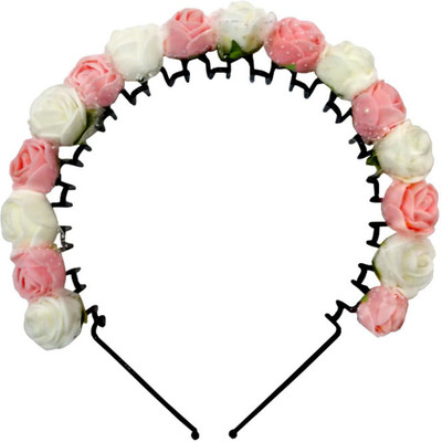 

MorningGlory Colorful Handmade Head Band(Beige, White)