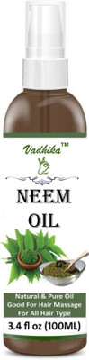 

Vadhika Neem Oil - 100% Pure Natural Oil & Undiluted Cold Pressed Refined Cosmetic Grade For Aromatherapy, Skin Treatment, Hair Care, Face (100 ml) (100 ml) Hair Oil (100 ml) Hair Oil(100 ml)