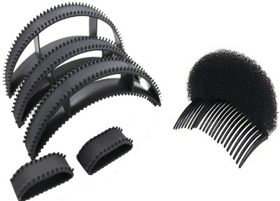 

shivnath enterprises hair bumpits puff maker tool and puff maker comb hair puff accessory [pack of 6pcs] 6 hair hold Hair Volumizer plastic(1 g)